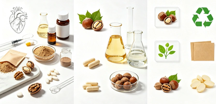 Hazelnut Extract multiple application scenes