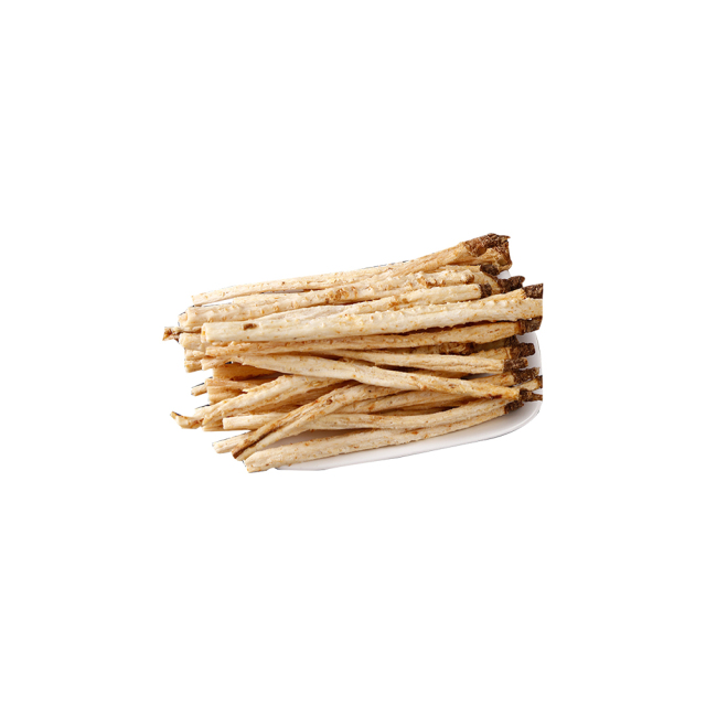 Adenophora stricta dried root macro photography