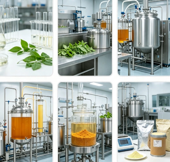 Hydroalcoholic extraction process flowchart for sanguinarine and chelerythrine standardization