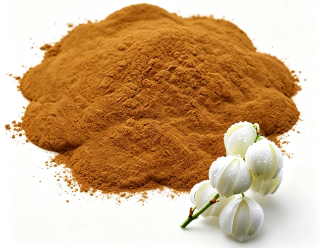 Light brown Yucca Extract fine powder detail