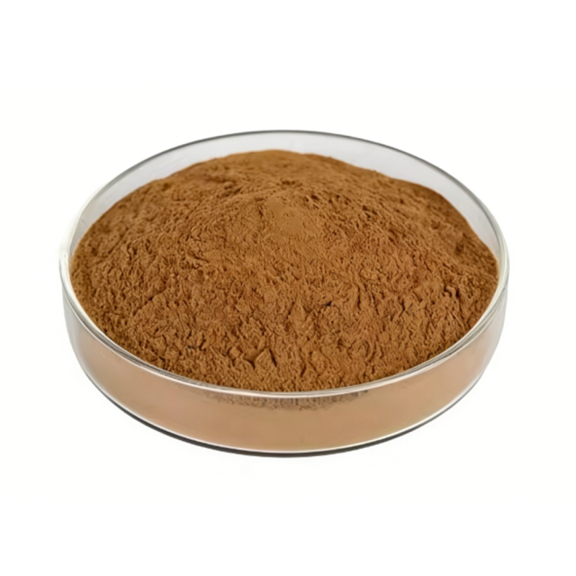 Light brown Tongkat Ali Extract fine powder detail