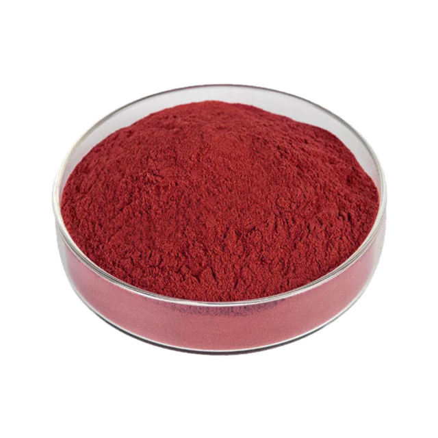 Deep red Freeze Dried Tomato Powder fine particle detail