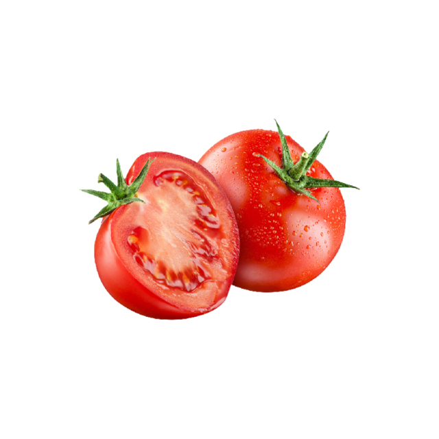 Solanum lycopersicum fresh ripe tomato cross-section macro photography