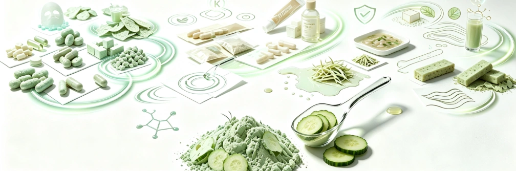 Freeze Dried Cucumber Powder multiple application scenes