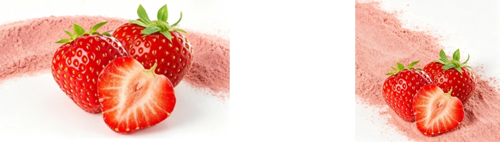 Pink Freeze Dry Strawberry Powder fine particle detail