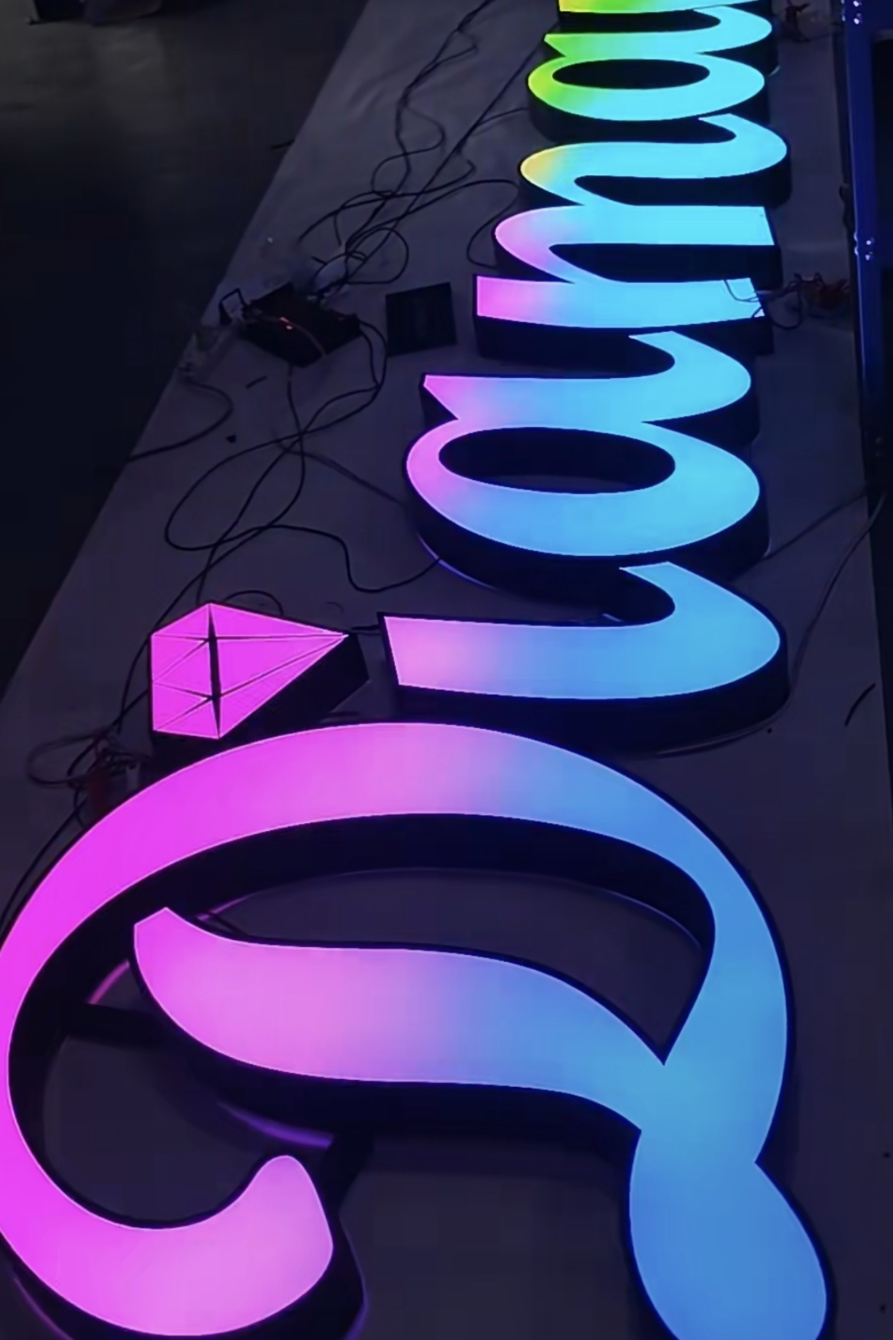 RGB LED Channel Lettering- Custom LED Business Sign