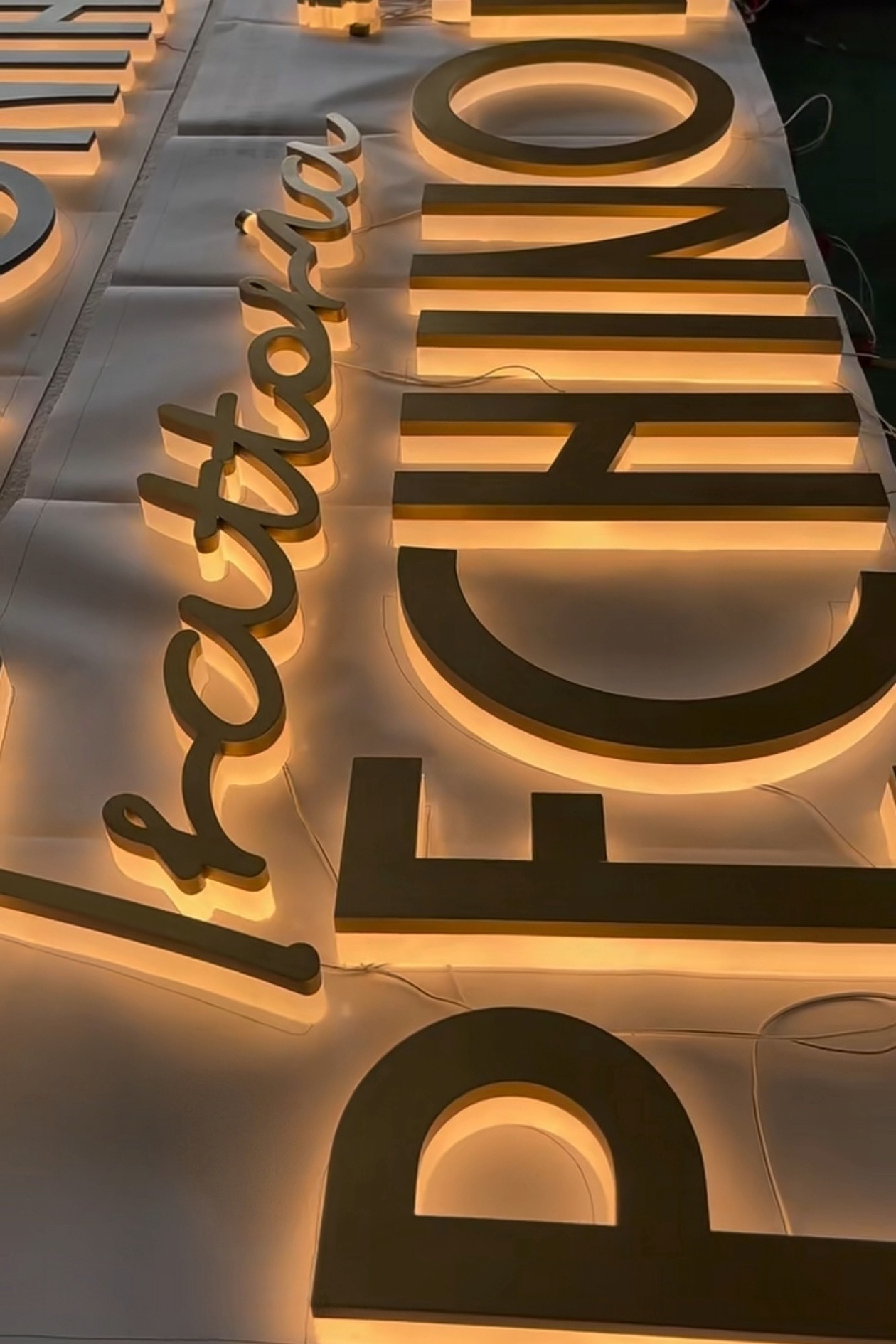 Backlit Metal Channel Letters - Custom Light Up Signs