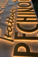 Backlit Metal Channel Letters - Custom Light Up Signs