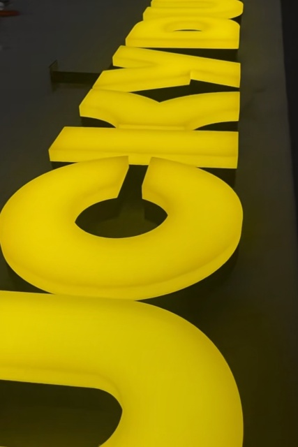 Sandblasted Illuminated Letters- LED Acrylic Signs