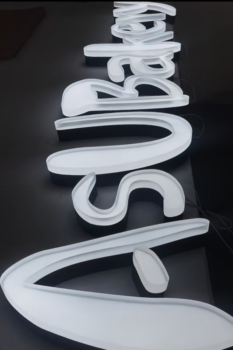 Sandblasted Illuminated Letters- LED Acrylic Signs