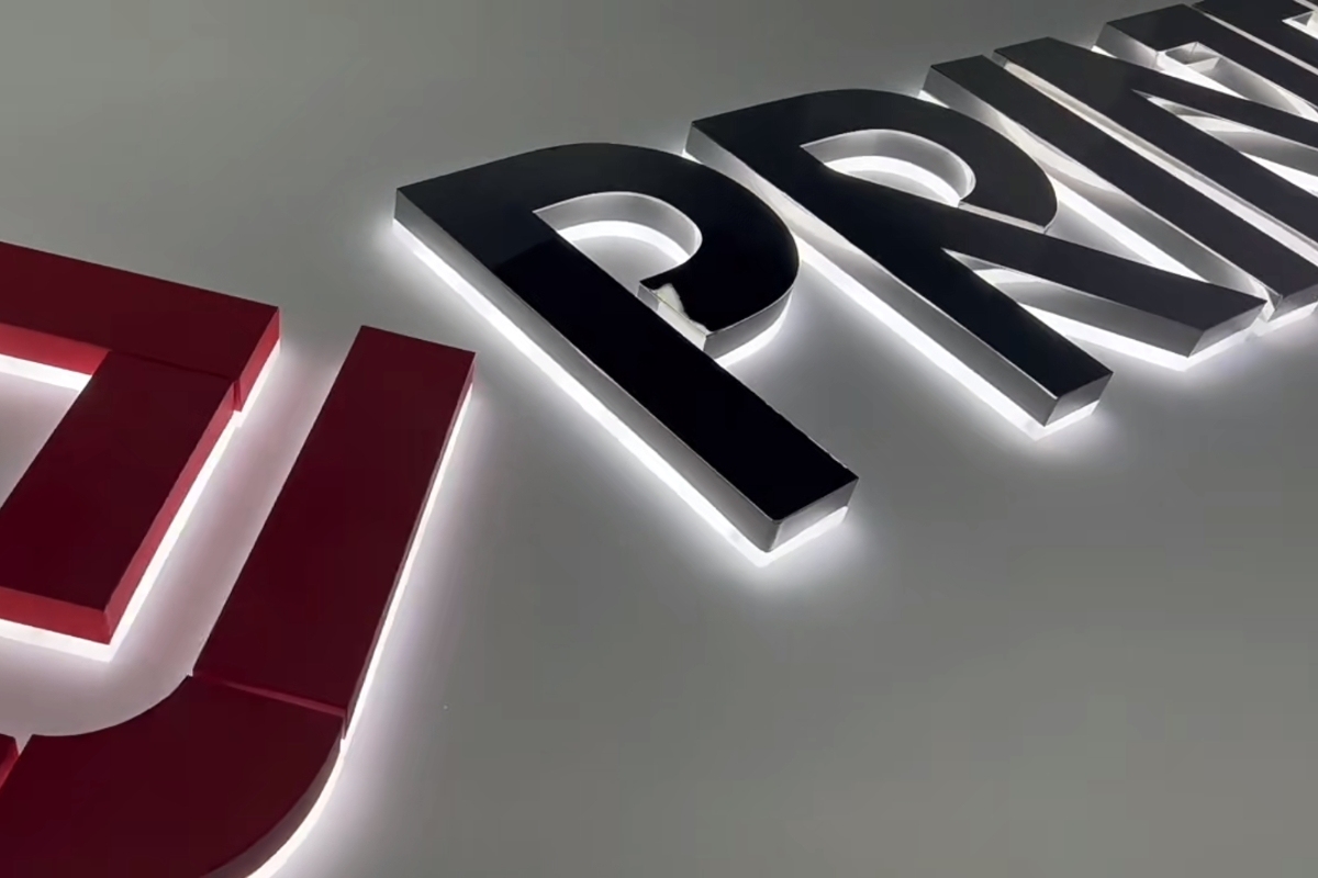 Backlit Metal Channel Letters - Custom Light Up Signs