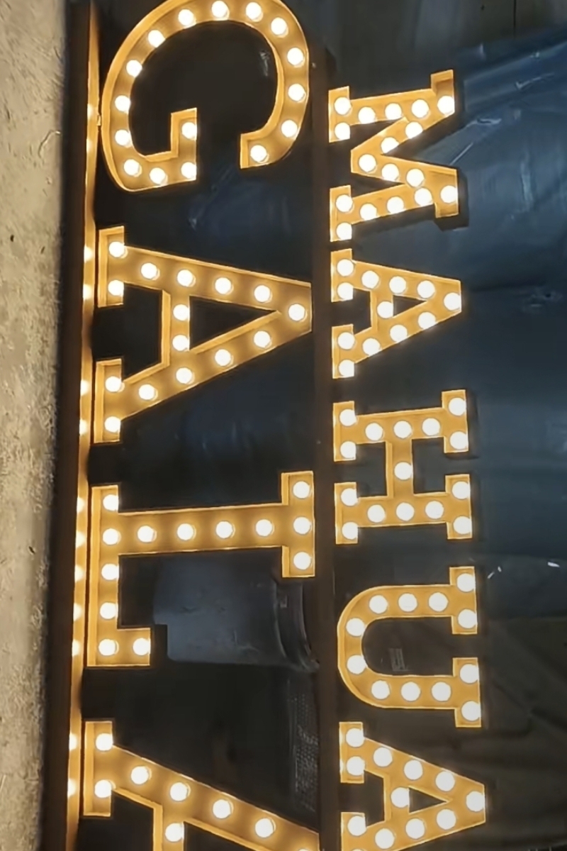 Bulb Illuminated Lettering - Custom Bar Signs & Vintage Illumination