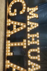 Bulb Illuminated Lettering - Custom Bar Signs & Vintage Illumination