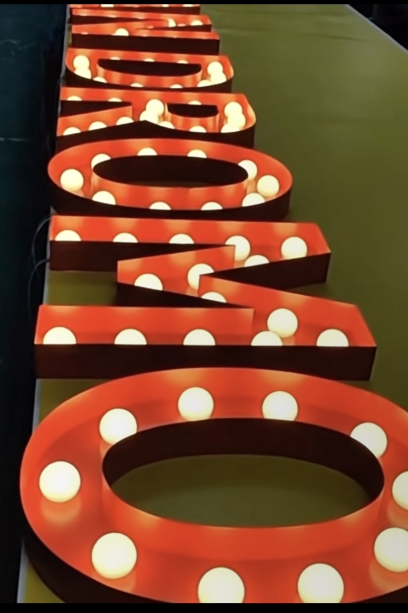 Bulb Illuminated Lettering - Custom Bar Signs & Vintage Illumination