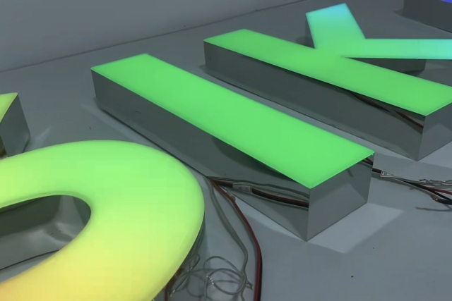 RGB LED Channel Lettering- Custom LED Business Sign