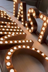 Bulb Illuminated Lettering - Custom Bar Signs & Vintage Illumination