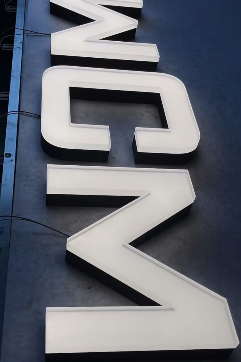 Sandblasted Illuminated Letters- LED Acrylic Signs