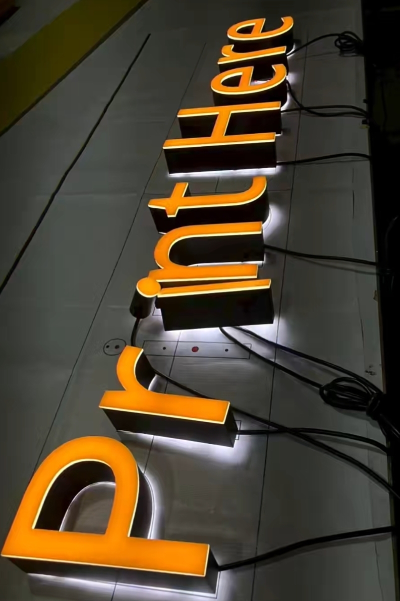 Double-sided Illuminated Lettering - Custom LED Sign