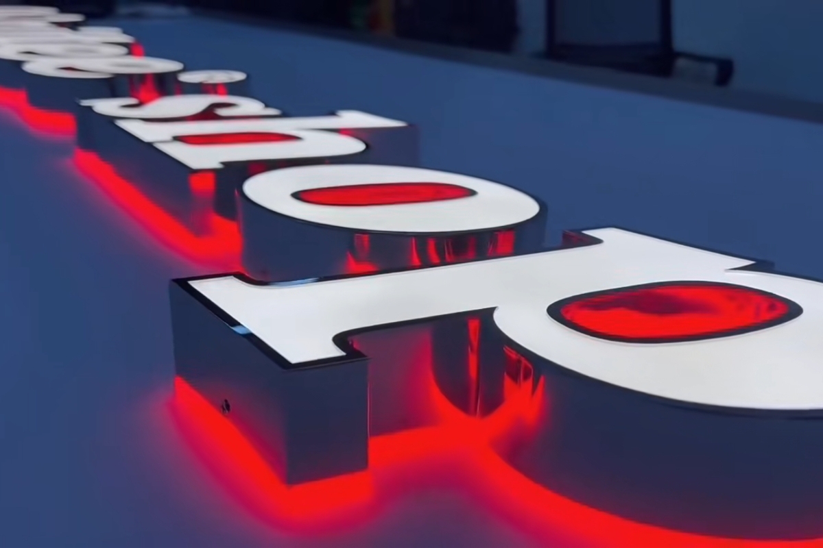 Double-sided Illuminated Lettering - Custom LED Sign