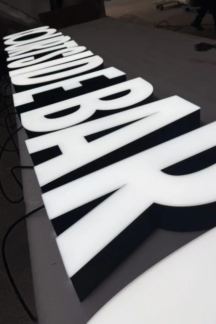 Front-lit LED Acrylic Channel Letters- Custom LED Channel Letters