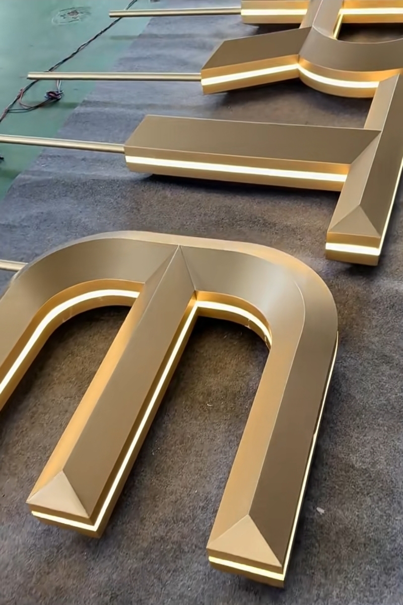 High-precision Metal Channel Letters- Custom Acrylic Sign