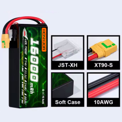 6S 22.2V 60C/80C/100C 16000mAh Lipo Battery Specially for 13inch FPV Drone,16000mAh Drone Battery,LiPo Battery & Lithium Polymer Battery Manufacturer | Honyjor