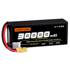 6S1P 22.2V 5C/10C 30000mAh High-Density Lithium Battery, Suitable For Drones And Unmanned Aerial Systems,6S1P 22.2V 5/10C 30000mAh High-Density Lithium Battery, Suitable For Drones And Unmanned Aerial Systems,LiPo Battery & Lithium Polymer Battery Manufacturer | Honyjor