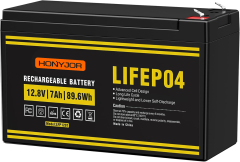 12.8v 7Ah LiFePO4 Battery LFP1207,12.8V 7Ah LiFePO4 Battery Pack (4S) | Custom & Wholesale | HONYJOR,LiPo Battery & Lithium Polymer Battery Manufacturer | Honyjor