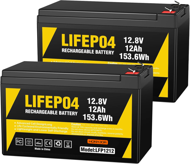 12.8v 12Ah LiFePO4 Battery LFP1212,12.8V 12Ah LiFePO4 Battery Pack (4S) | Custom & Wholesale | HONYJOR,LiPo Battery & Lithium Polymer Battery Manufacturer | Honyjor
