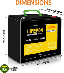 12.8v 20Ah LiFePO4 Battery LFP1220,12.8v 20Ah LiFePO4 Battery LFP1220,LiPo Battery & Lithium Polymer Battery Manufacturer | Honyjor