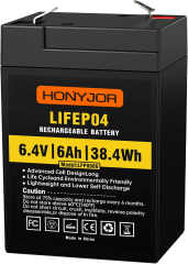 6.4v 6Ah LiFePO4 Battery LFP0606,6.4v 6Ah LiFePO4 Battery LFP0606,LiPo Battery & Lithium Polymer Battery Manufacturer | Honyjor