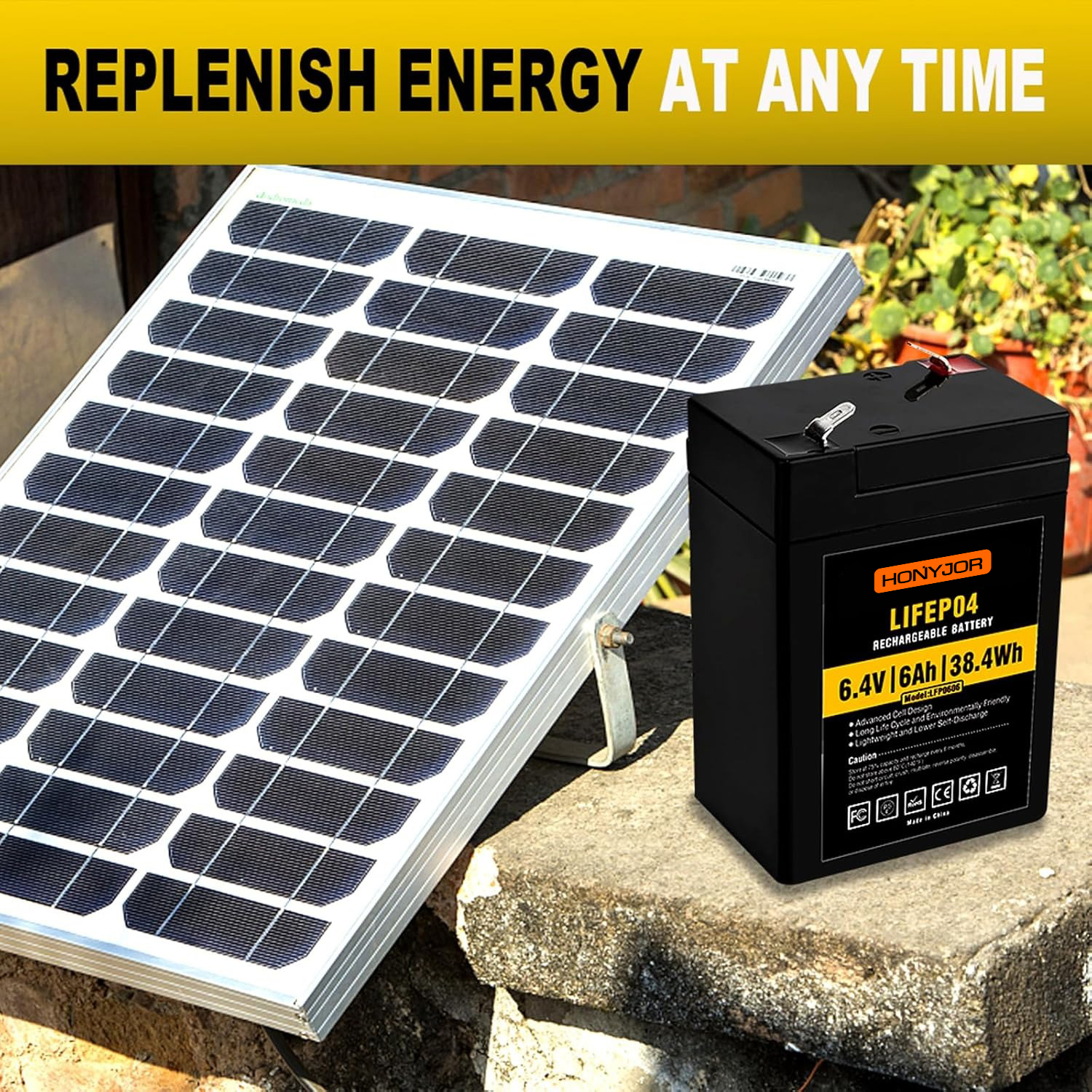 6.4v 6Ah LiFePO4 Battery LFP0606,6.4v 6Ah LiFePO4 Battery LFP0606,LiPo Battery & Lithium Polymer Battery Manufacturer | Honyjor