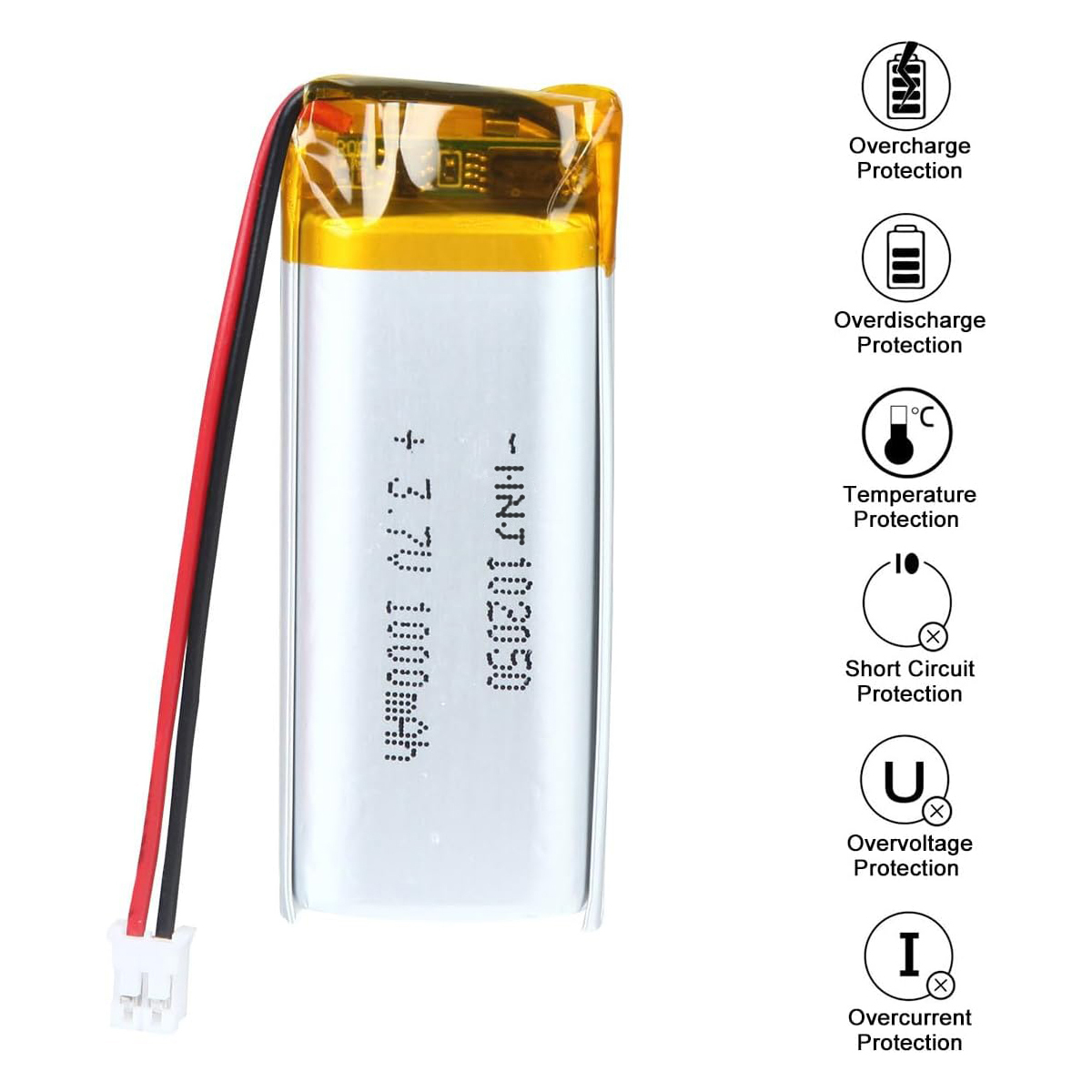 3.7V Li-ion Battery 1000mAh,3.7V Li-ion Battery 1000mAh,LiPo Battery & Lithium Polymer Battery Manufacturer | Honyjor