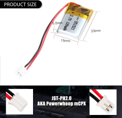 3.7V Li-ion Battery 120mAh,3.7V Li-ion Battery 120mAh,LiPo Battery & Lithium Polymer Battery Manufacturer | Honyjor