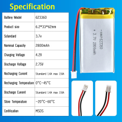 3.7V Li-ion Battery 1500mAh,3.7V Li-ion Battery 1500mAh,LiPo Battery & Lithium Polymer Battery Manufacturer | Honyjor