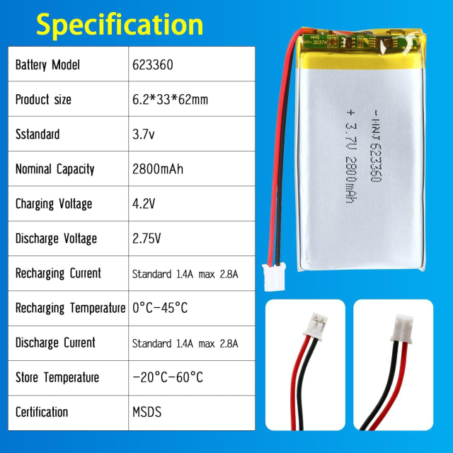 3.7V Li-ion Battery 1500mAh,3.7V Li-ion Battery 1500mAh,LiPo Battery & Lithium Polymer Battery Manufacturer | Honyjor