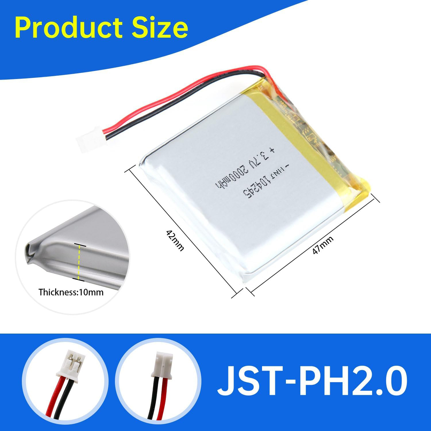 3.7V Li-ion Battery 2000mAh,3.7V Li-ion Battery 2000mAh,LiPo Battery & Lithium Polymer Battery Manufacturer | Honyjor