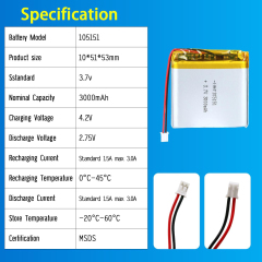 3.7V Li-ion Battery 3000mAh,3.7V Li-ion Battery 3000mAh,LiPo Battery & Lithium Polymer Battery Manufacturer | Honyjor