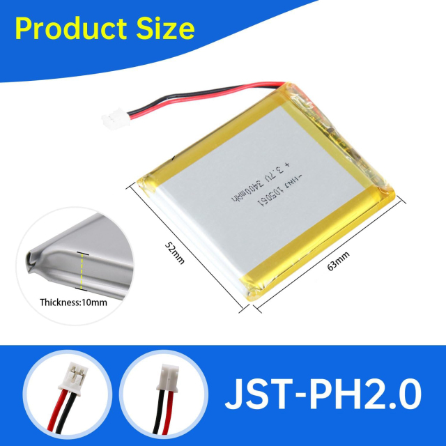 3.7V Li-ion Battery 3400mAh,3.7V Li-ion Battery 3400mAh,LiPo Battery & Lithium Polymer Battery Manufacturer | Honyjor