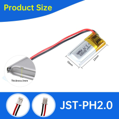 3.7V Li-ion Battery 40mAh,3.7V Li-ion Battery 40mAh,LiPo Battery & Lithium Polymer Battery Manufacturer | Honyjor