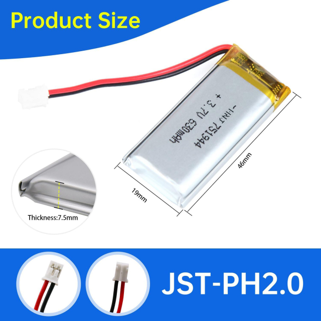 3.7V Li-ion Battery 630mAh,3.7V Li-ion Battery 630mAh,LiPo Battery & Lithium Polymer Battery Manufacturer | Honyjor