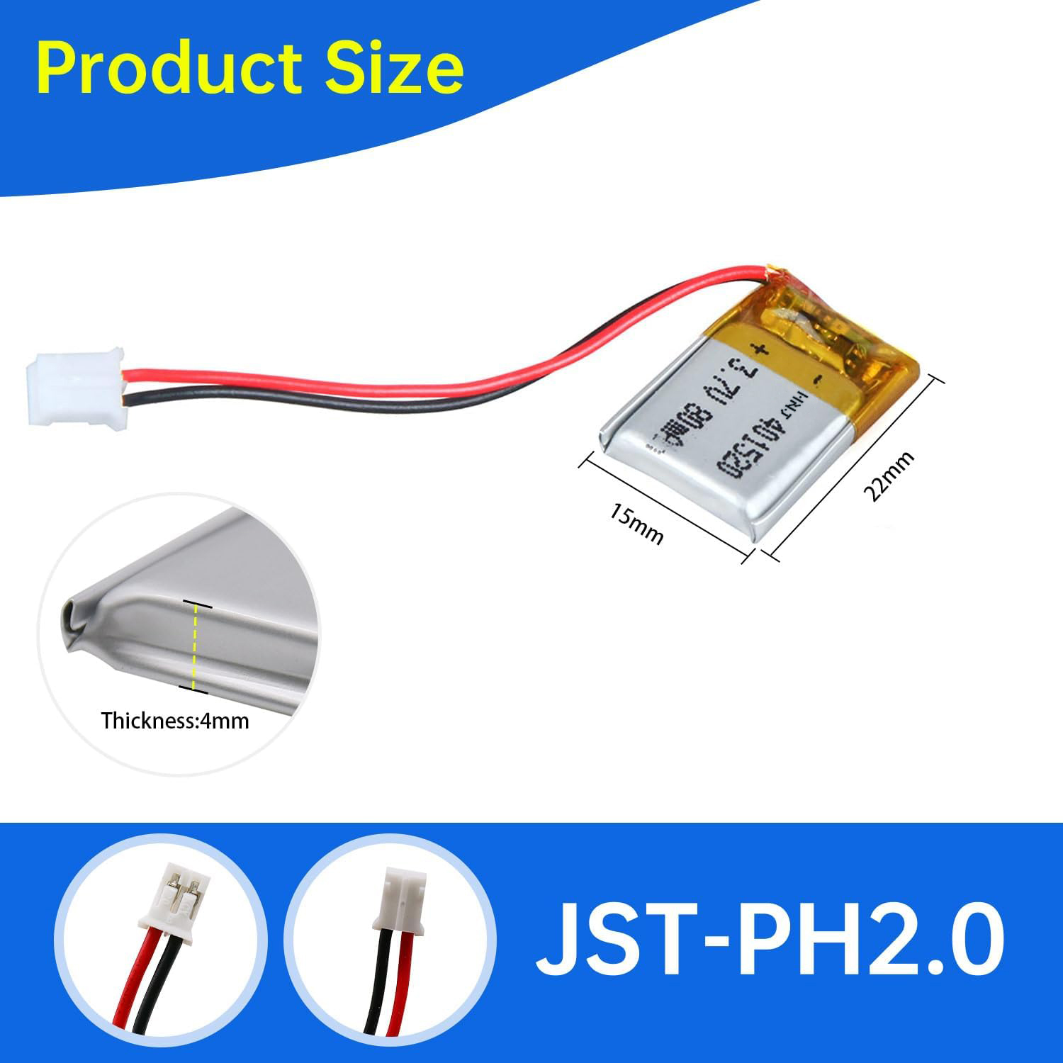 3.7V Li-ion Battery 80mAh,3.7V Li-ion Battery 80mah,LiPo Battery & Lithium Polymer Battery Manufacturer | Honyjor