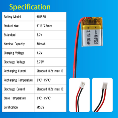 3.7V Li-ion Battery 80mAh,3.7V Li-ion Battery 80mah,LiPo Battery & Lithium Polymer Battery Manufacturer | Honyjor