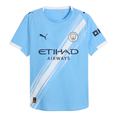 HAALAND #9 Manchester City Home Authentic Soccer Jersey 2025/26