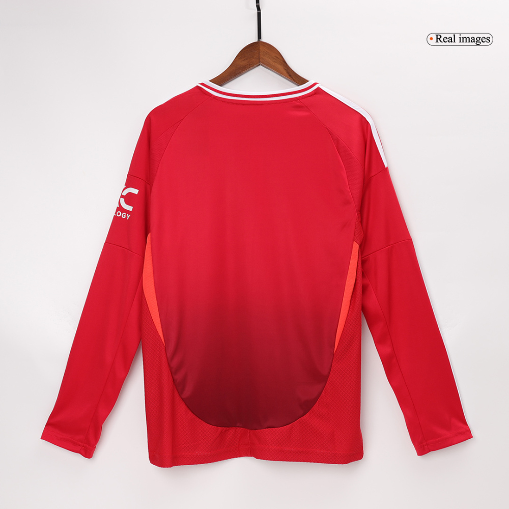 Manchester United Home Long Sleeve Soccer Jersey