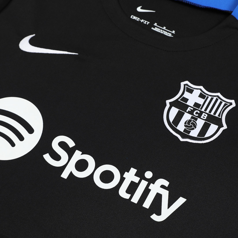 Barcelona Pre-Match Soccer Jersey Black