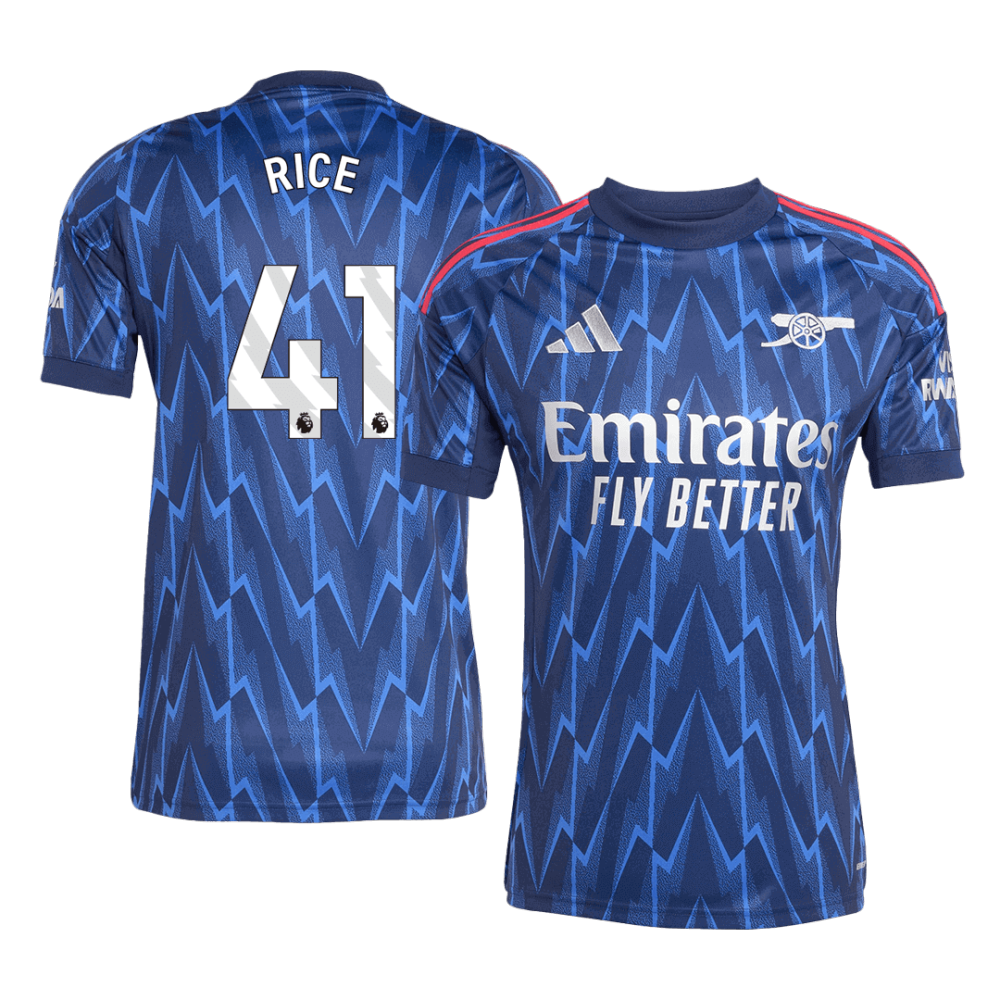 RICE #41 Arsenal Away Soccer Jersey 2025/26