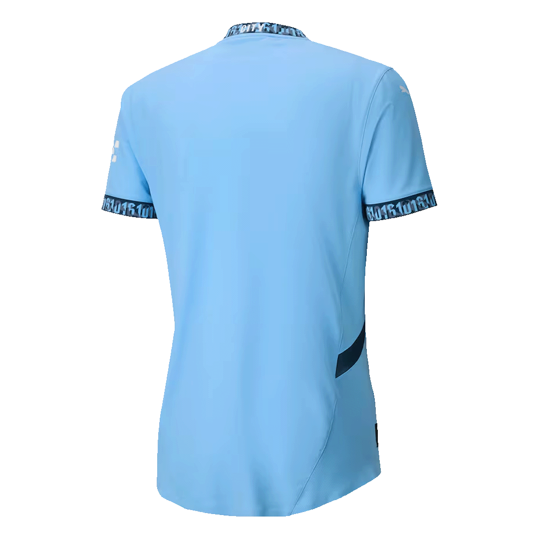 Manchester City Home Authentic Soccer Jersey