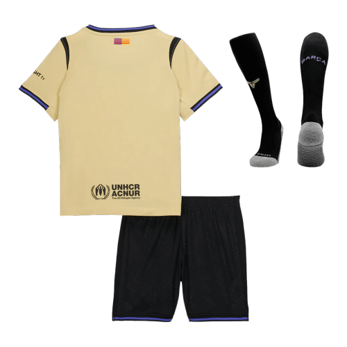 Barcelona Away Kids Soccer Jerseys Full Kit 2025/26