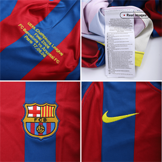 Vintage Soccer Jersey MESSI #30 Barcelona Home 2005/06 - UCL Final